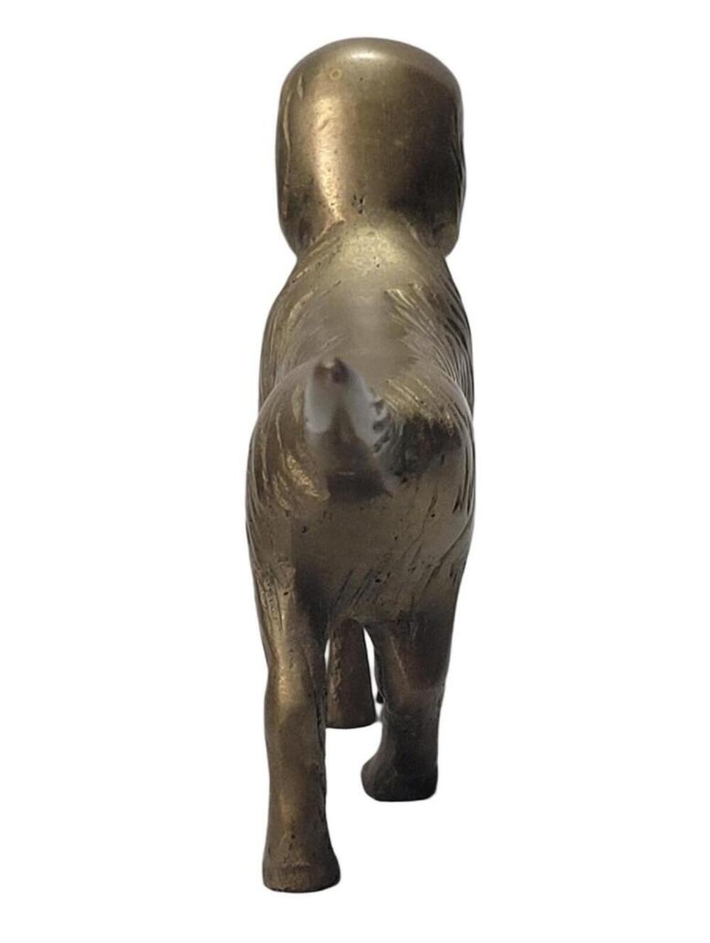 Vintage Brass English Bulldog & Pointer Hunting Dog Figurine Set - Picture 12 of 16